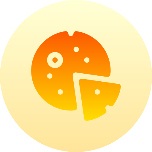 Cheese Basic Gradient Circular icon