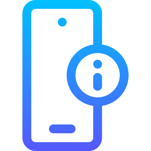 smartfon Basic Gradient Lineal color ikona