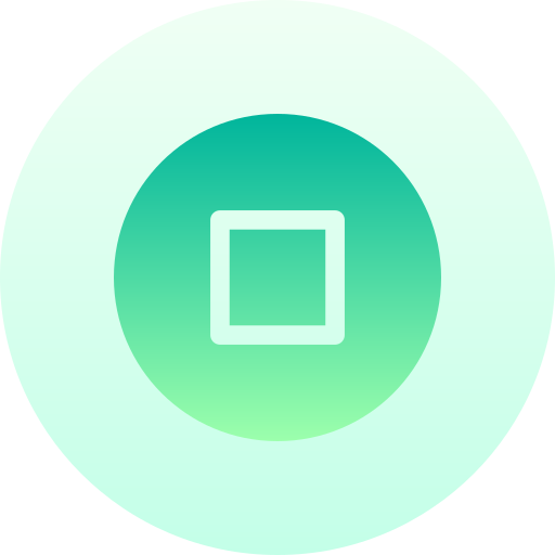 botón detener Basic Gradient Circular icono