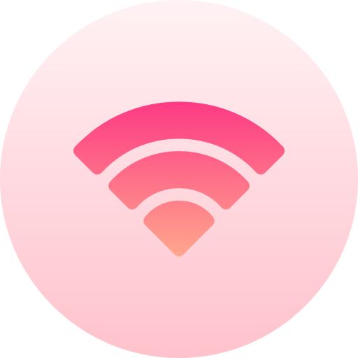 signal wifi Basic Gradient Circular Icône