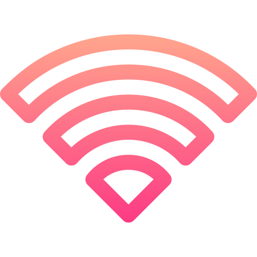 Сигнал wi-fi Basic Gradient Lineal color иконка