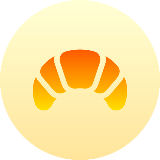 Круассан Basic Gradient Circular иконка