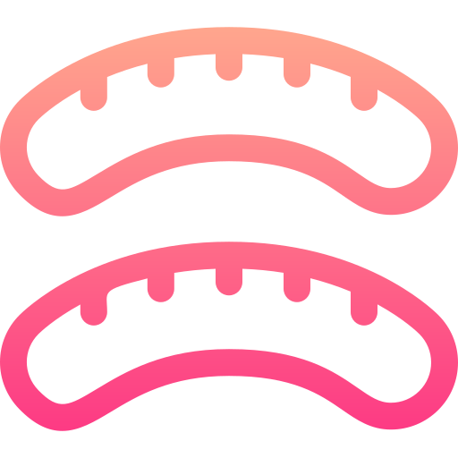 Sausages Basic Gradient Lineal color icon
