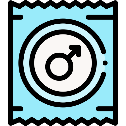 콘돔 Detailed Rounded Lineal color icon