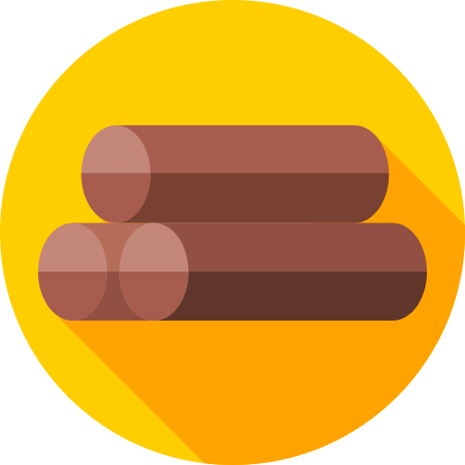 ログ Flat Circular Flat icon