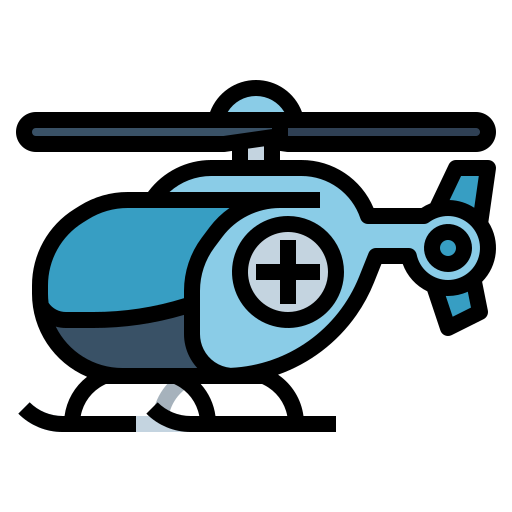 Helicopter Ultimatearm Lineal Color icon