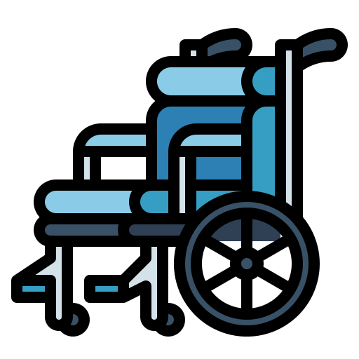 fauteuil roulant Ultimatearm Lineal Color Icône