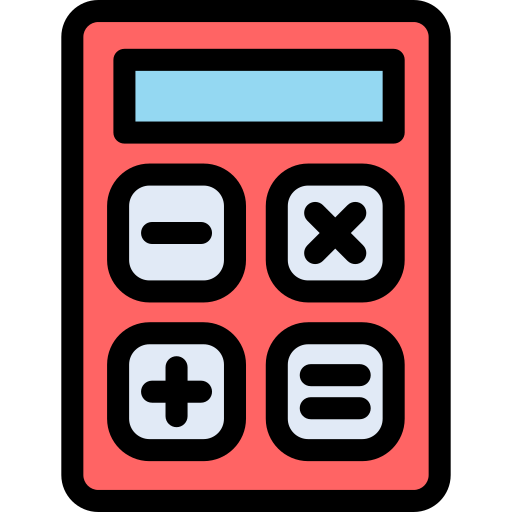 Mathematical Detailed Rounded Lineal color icon