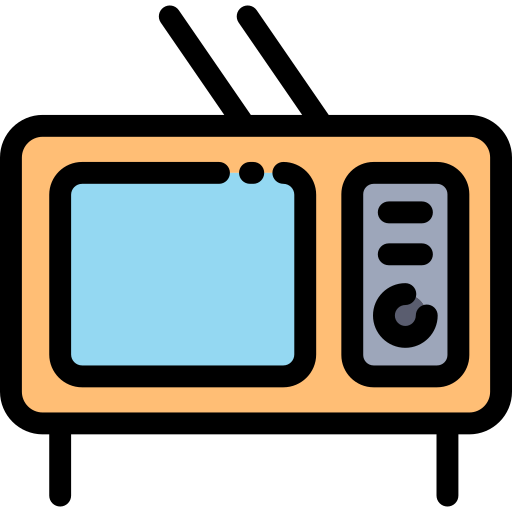 Televisions Detailed Rounded Lineal color icon