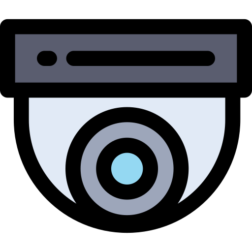 sistema de seguridad Detailed Rounded Lineal color icono