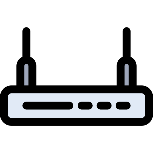 Сигнал wi-fi Detailed Rounded Lineal color иконка