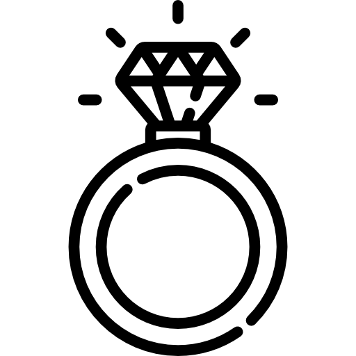 다이아몬드 반지 Special Lineal icon