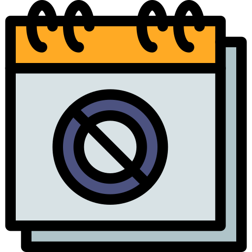 Prohibition Generic Outline Color icon