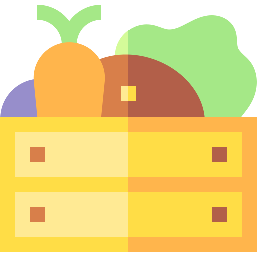 groenten Basic Straight Flat icoon