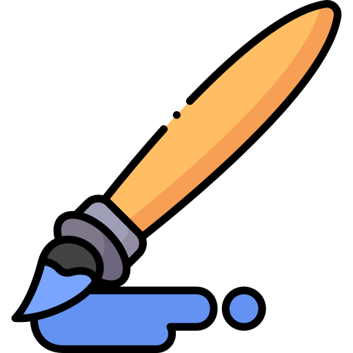 Art brush Generic Outline Color icon