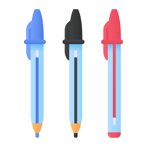 długopisy Generic Flat Gradient ikona