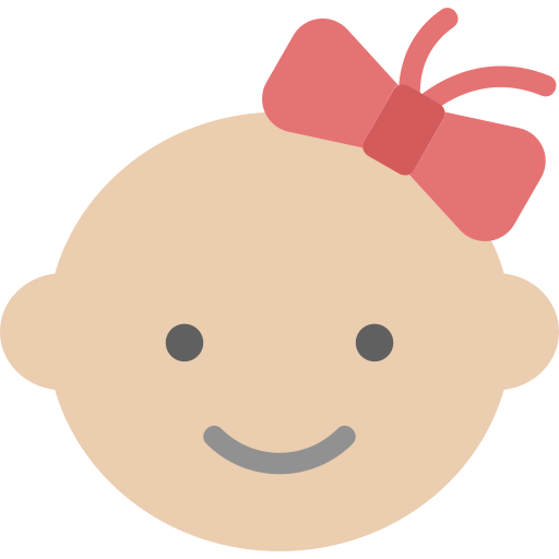 女の赤ちゃん Generic Flat icon