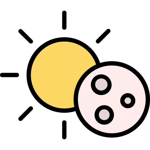 日食 Generic Outline Color icon