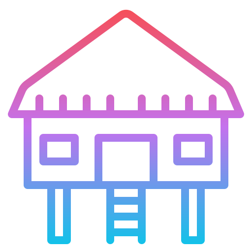 bungalow Iconixar Gradient icon