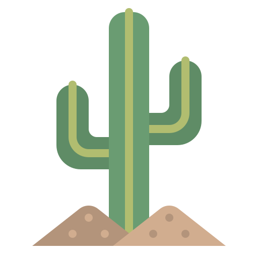 cactus Iconixar Flat icona