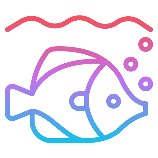 Fish Iconixar Gradient icon