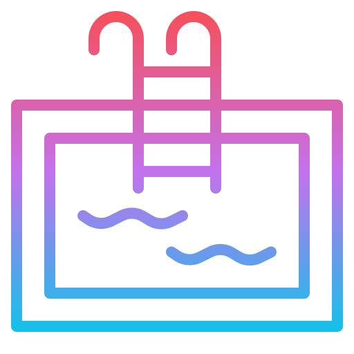 Swimming pool Iconixar Gradient icon