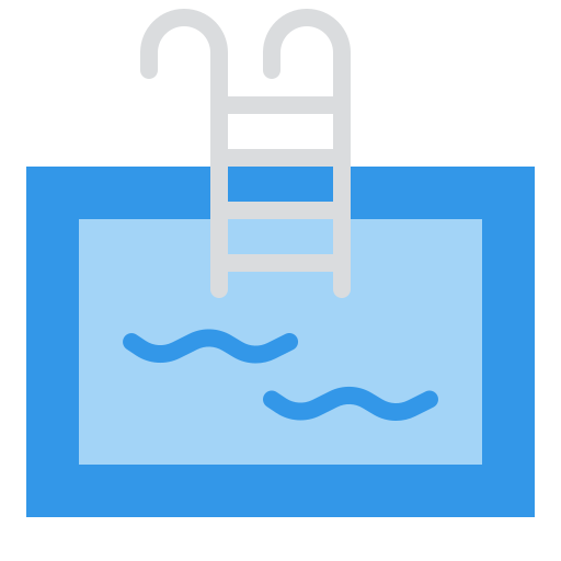 zwembad Iconixar Flat icoon