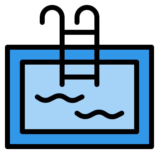 Swimming pool Iconixar Lineal Color icon