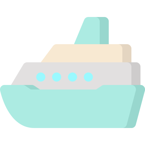 Cruise ship bqlqn Flat icon