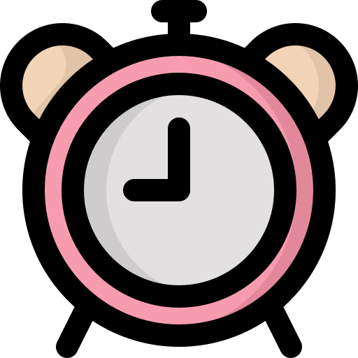 Alarm clock bqlqn Lineal Color icon
