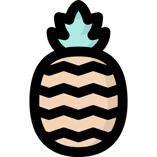 ananas bqlqn Lineal Color icon