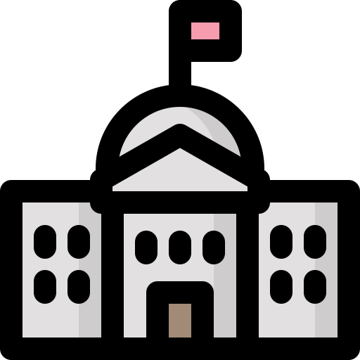 백악관 bqlqn Lineal Color icon