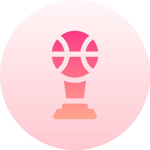 basketbal Basic Gradient Circular icoon
