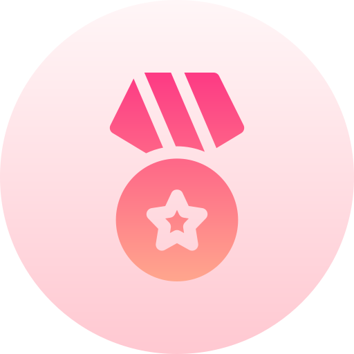 Почетная медаль Basic Gradient Circular иконка