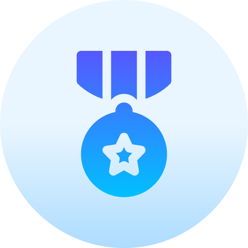 Почетная медаль Basic Gradient Circular иконка