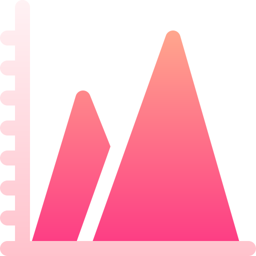 차트 Basic Gradient Gradient icon