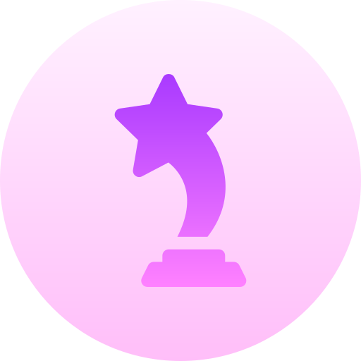 トロフィー Basic Gradient Circular icon