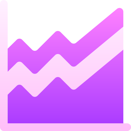 statystyki Basic Gradient Gradient ikona