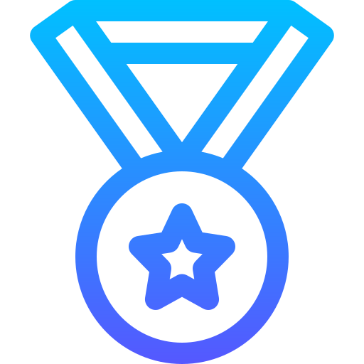 medalla Basic Gradient Lineal color icono