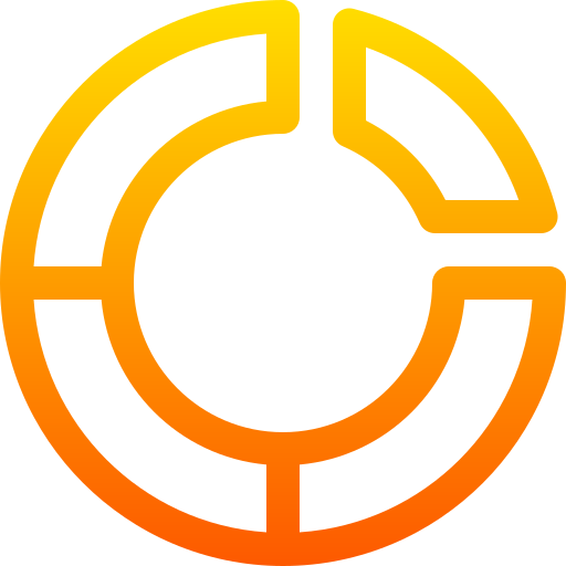 kuchendiagramm Basic Gradient Lineal color icon