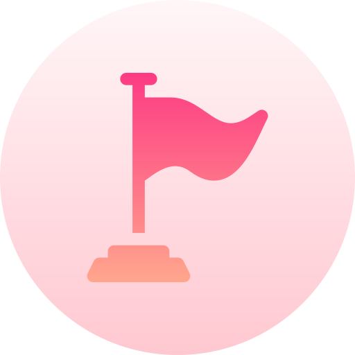 vlag Basic Gradient Circular icoon