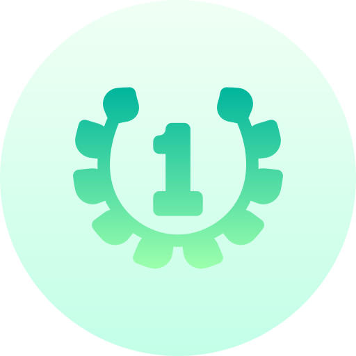 nummer eins Basic Gradient Circular icon