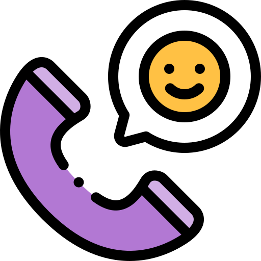 telefoongesprek Detailed Rounded Lineal color icoon