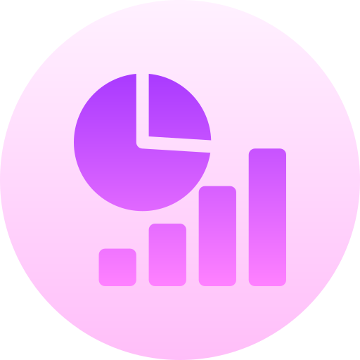 Data analysis Basic Gradient Circular icon