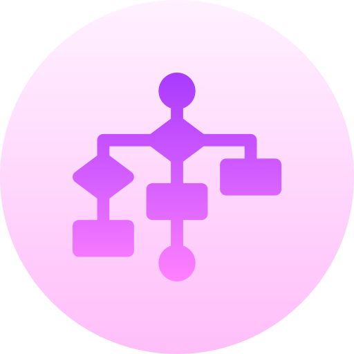 Hierarchy Basic Gradient Circular icon