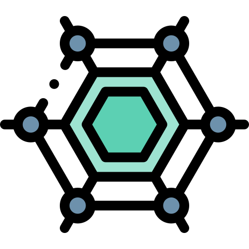 Graphene Detailed Rounded Lineal color icon