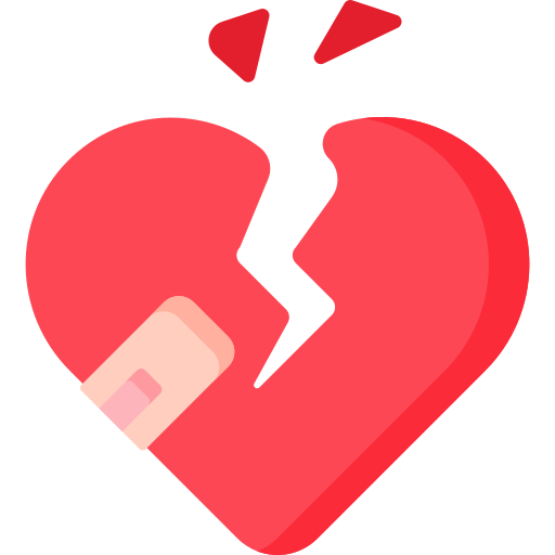 Broken heart Special Flat icon