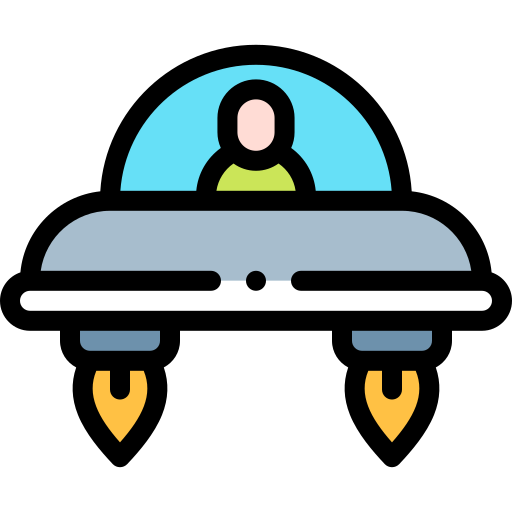 Space capsule Detailed Rounded Lineal color icon