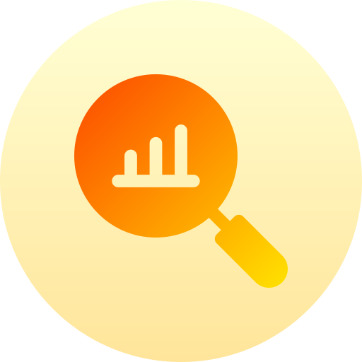 Search Basic Gradient Circular icon