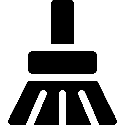 miotła Basic Rounded Filled ikona